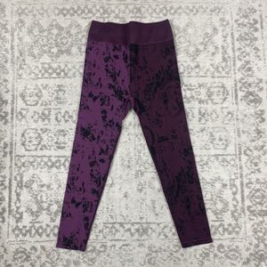 Fabletics Leggings Womens Ultra High Waisted 7/8 Purple Marble Size Medium